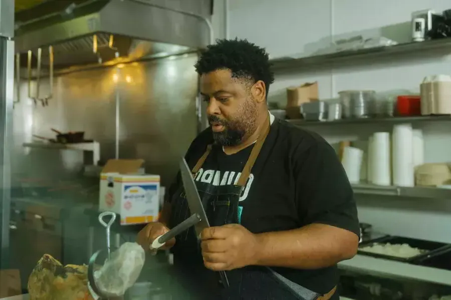 Chef and owner of Gumbo Social, Dontaye Ball