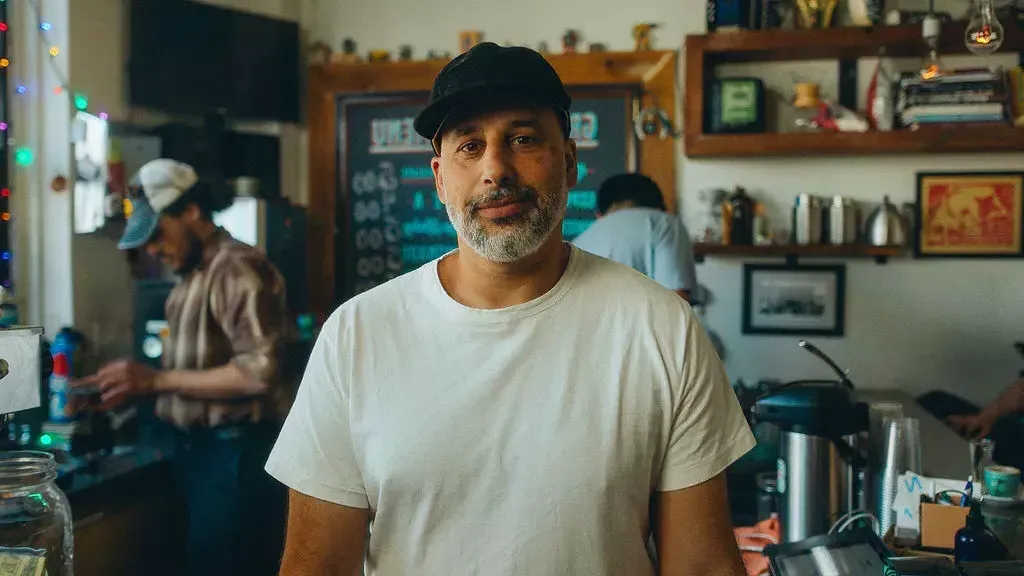 Nabeel Simli, owner of Grand Coffee in the Mission